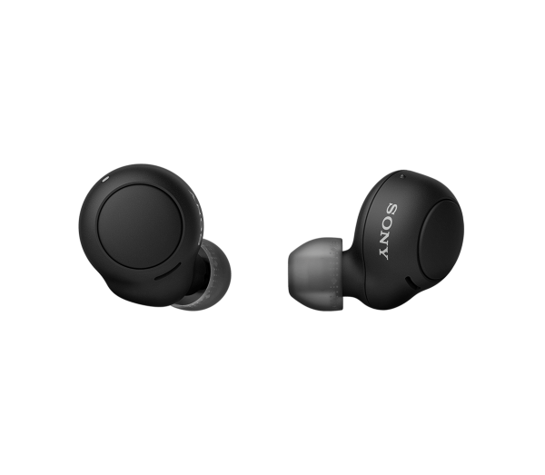 black-colored WF-C500 wireless headphones